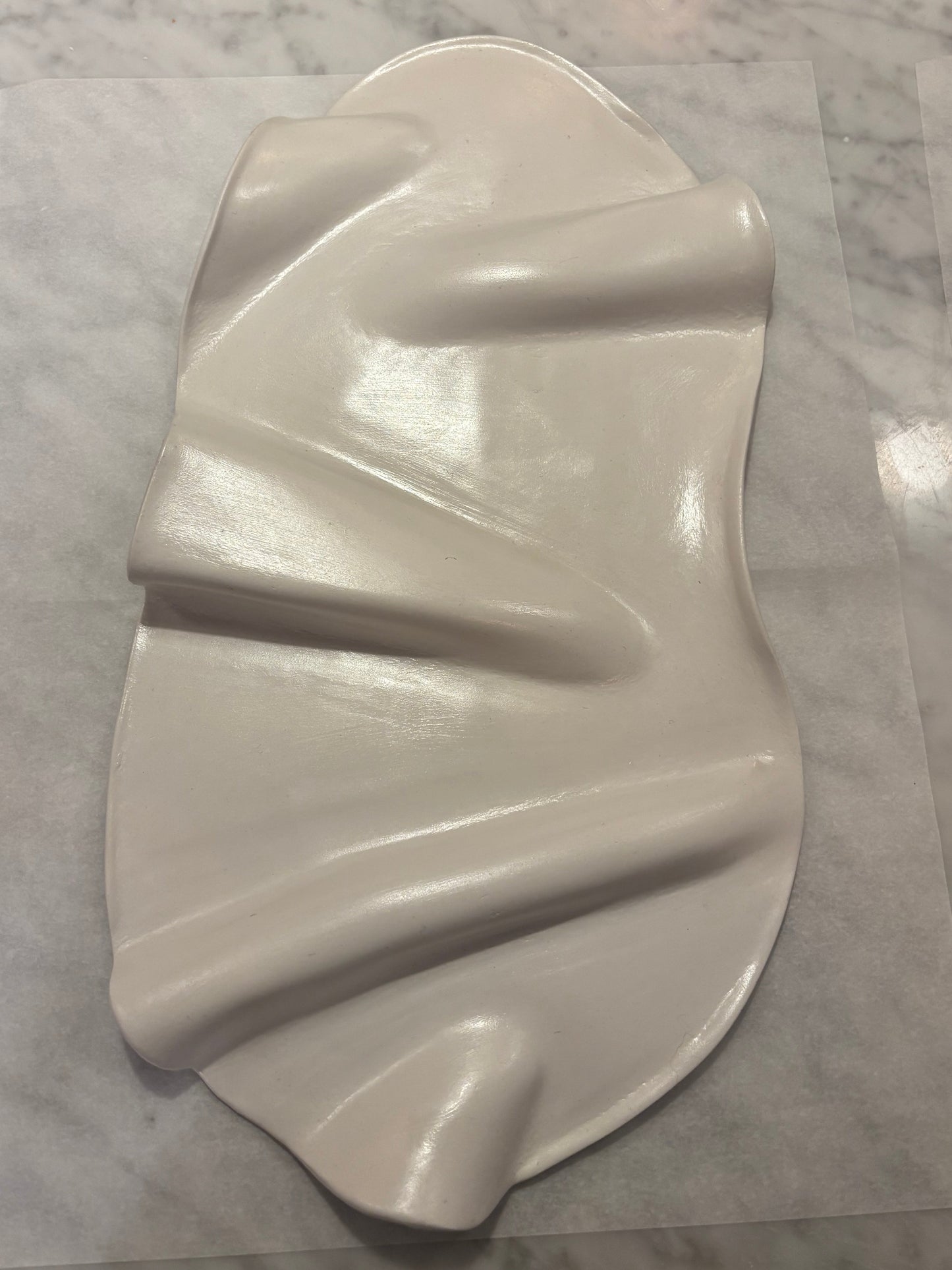 Stor Charkbricka - Vit