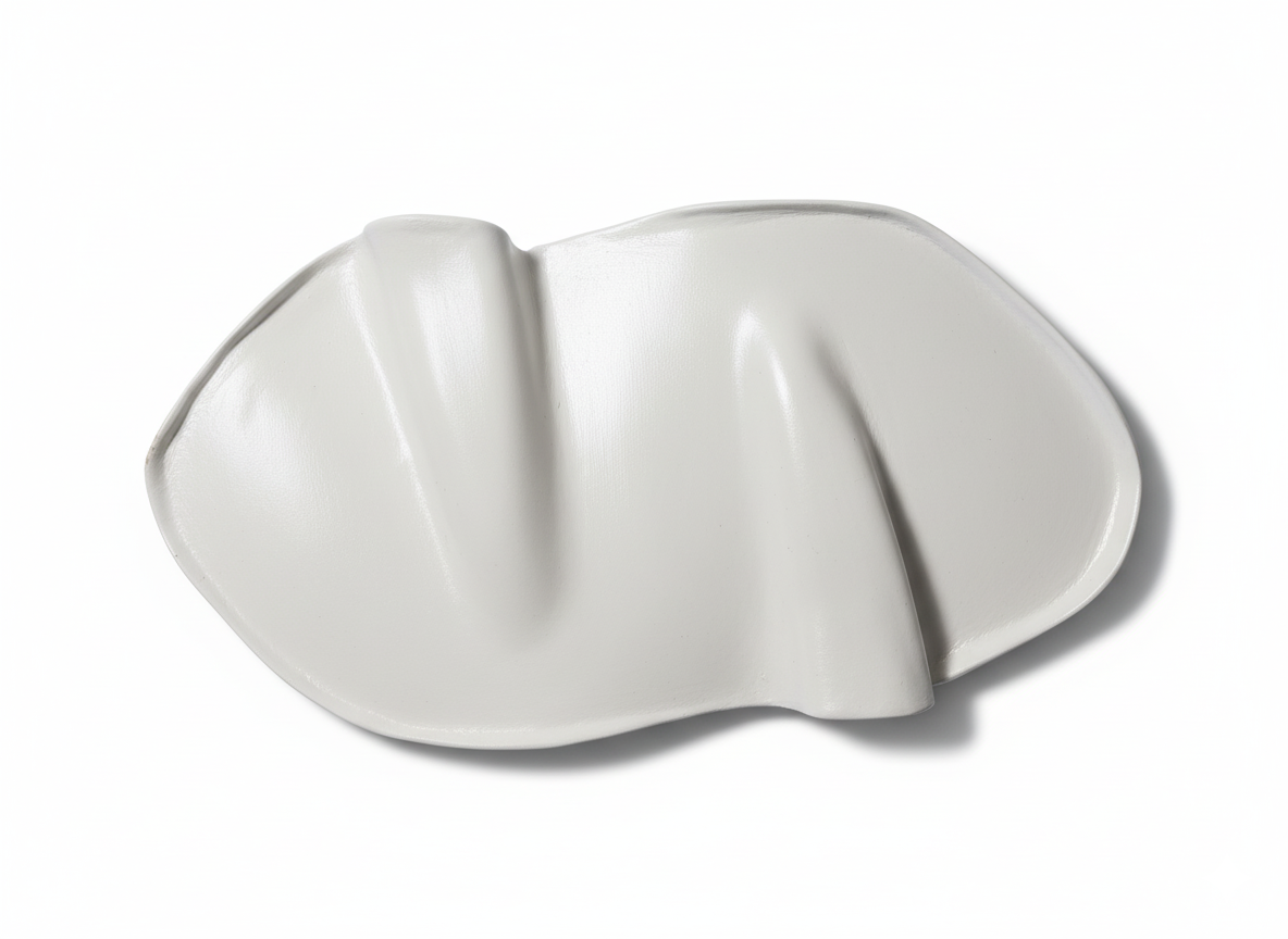 Liten Charkbricka - Vit