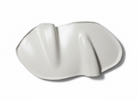 Liten Charkbricka - Vit