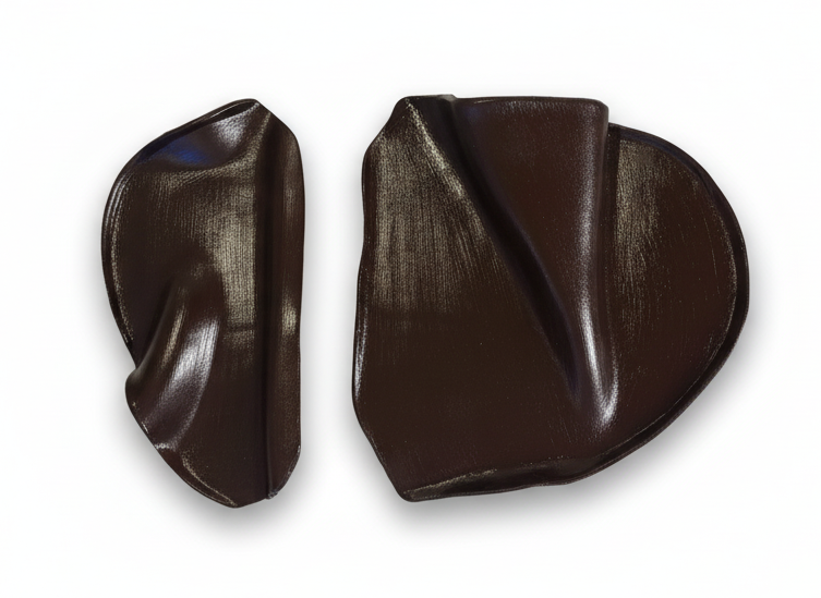 Liten Charkbricka - Delad Brun