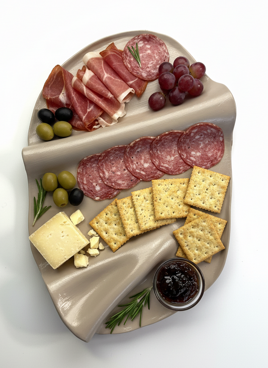 Liten Charkbricka - Beige