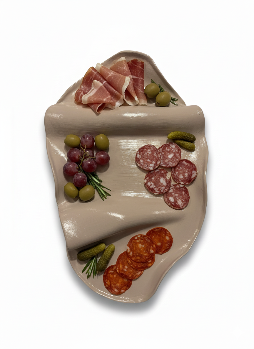 Liten Charkbricka - Beige