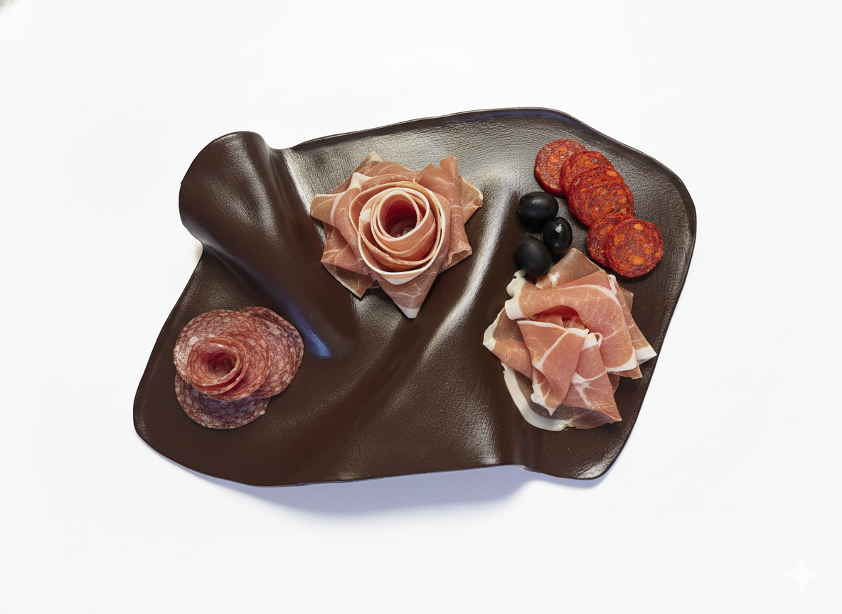 Liten Charkbricka - Brun